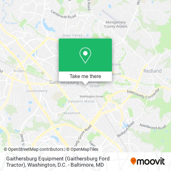 Gaithersburg Equipment (Gaithersburg Ford Tractor) map