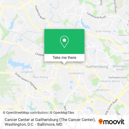 Cancer Center at Gaithersburg (The Cancer Center) map