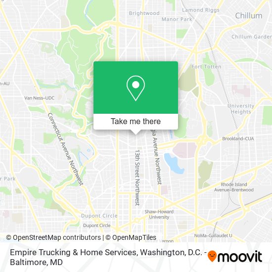 Mapa de Empire Trucking & Home Services