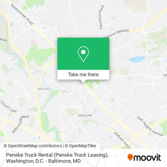 Mapa de Penske Truck Rental (Penske Truck Leasing)