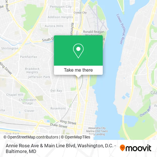 Annie Rose Ave & Main Line Blvd map