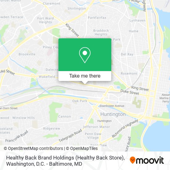 Healthy Back Brand Holdings (Healthy Back Store) map