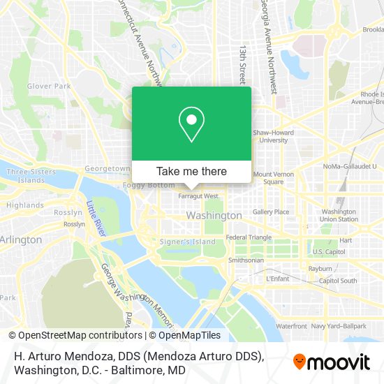 H. Arturo Mendoza, DDS (Mendoza Arturo DDS) map