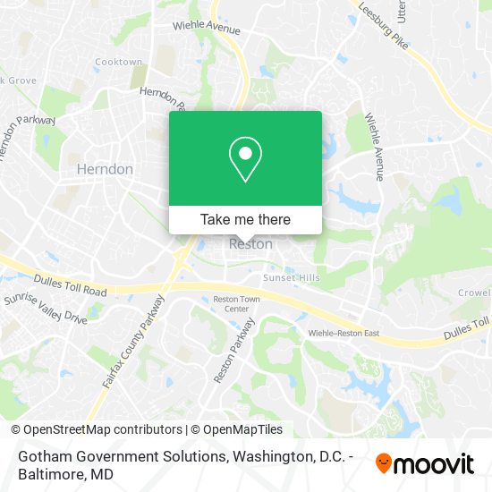 Mapa de Gotham Government Solutions