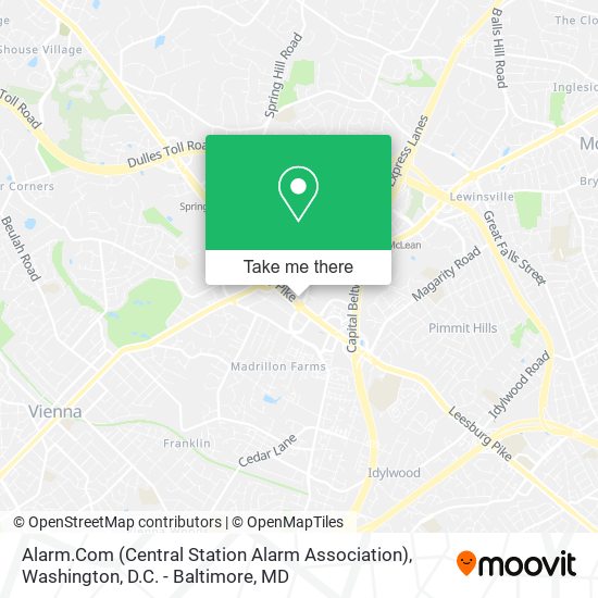 Alarm.Com (Central Station Alarm Association) map