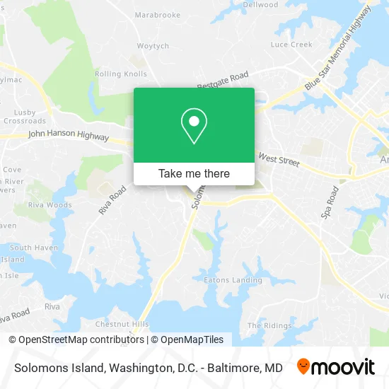 Solomons Island map