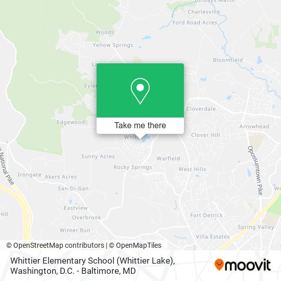 Mapa de Whittier Elementary School (Whittier Lake)