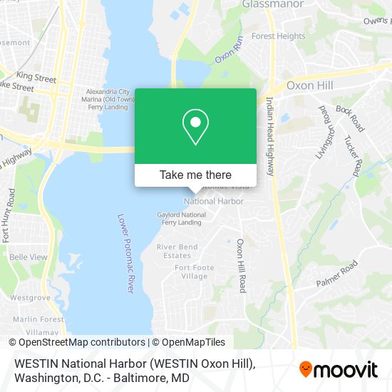 Mapa de WESTIN National Harbor (WESTIN Oxon Hill)