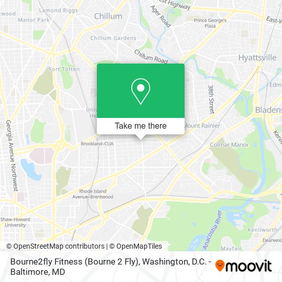Bourne2fly Fitness (Bourne 2 Fly) map