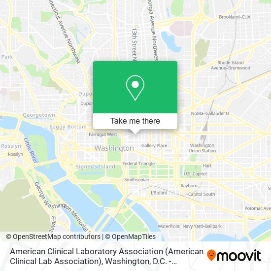 American Clinical Laboratory Association map