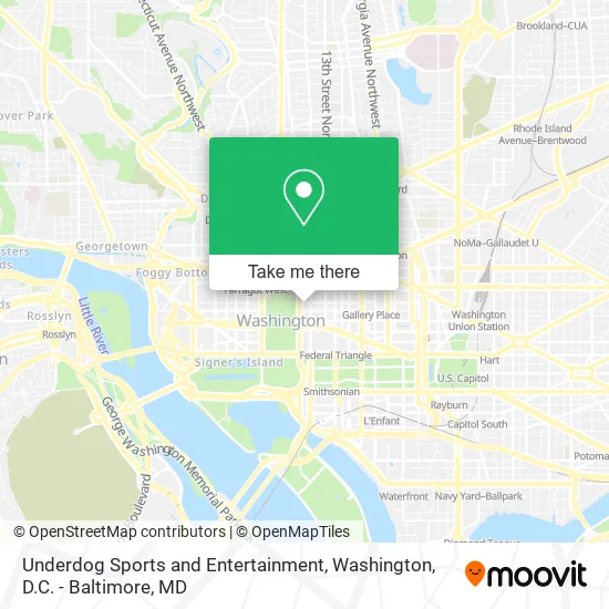 Underdog Sports and Entertainment map