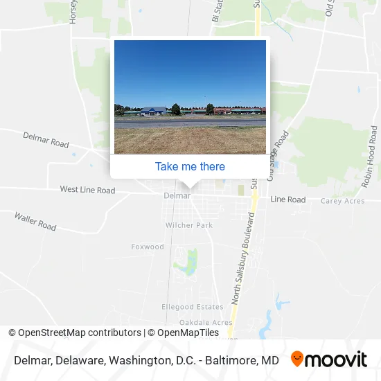 Delmar, Delaware map
