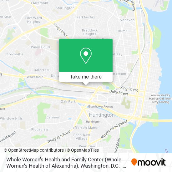 Whole Woman's Health and Family Center (Whole Woman's Health of Alexandria) map