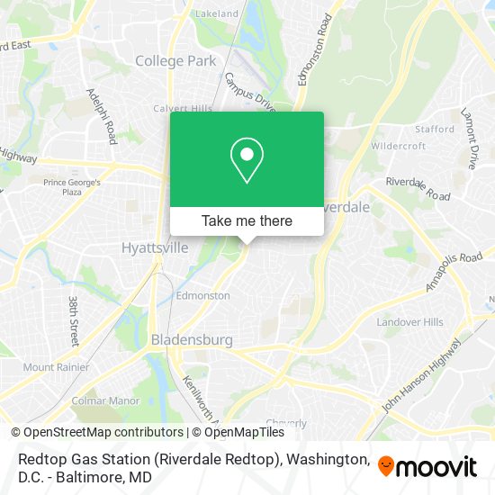 Redtop Gas Station (Riverdale Redtop) map