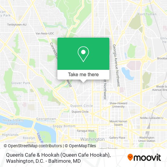 Queen's Cafe & Hookah map
