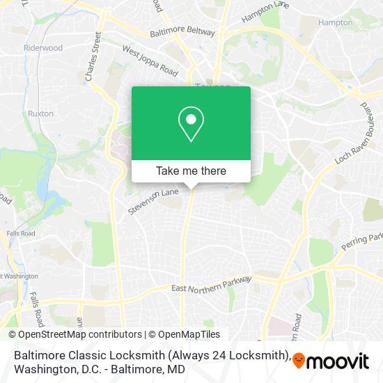 Baltimore Classic Locksmith (Always 24 Locksmith) map