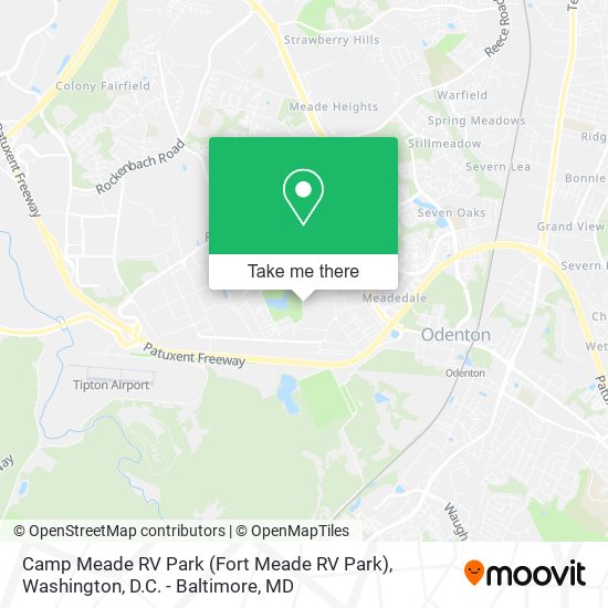 Camp Meade RV Park map