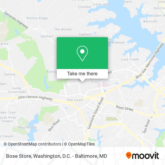 Bose Store map