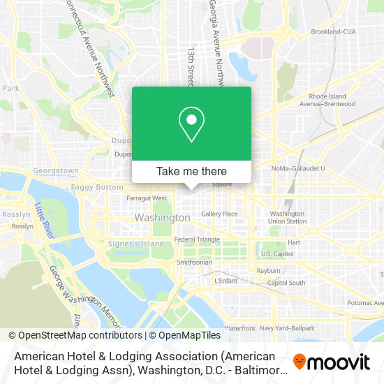 American Hotel & Lodging Association map