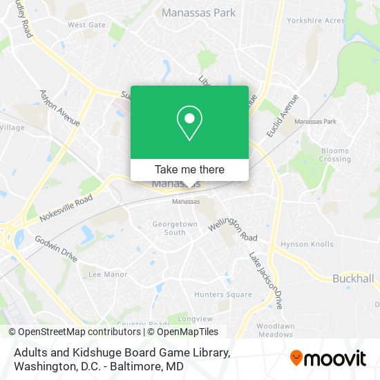 Adults and Kidshuge Board Game Library map