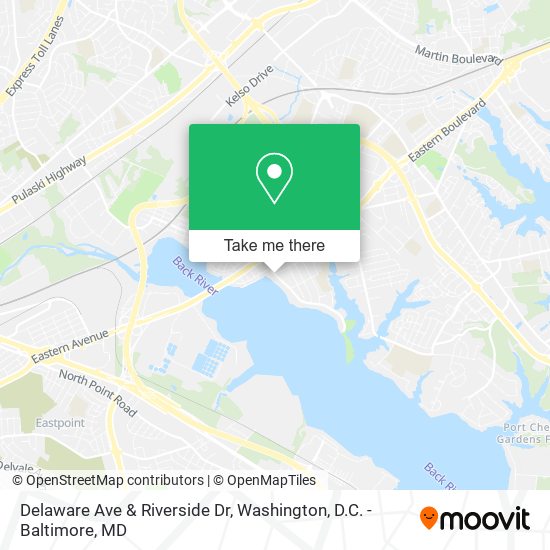 Mapa de Delaware Ave & Riverside Dr