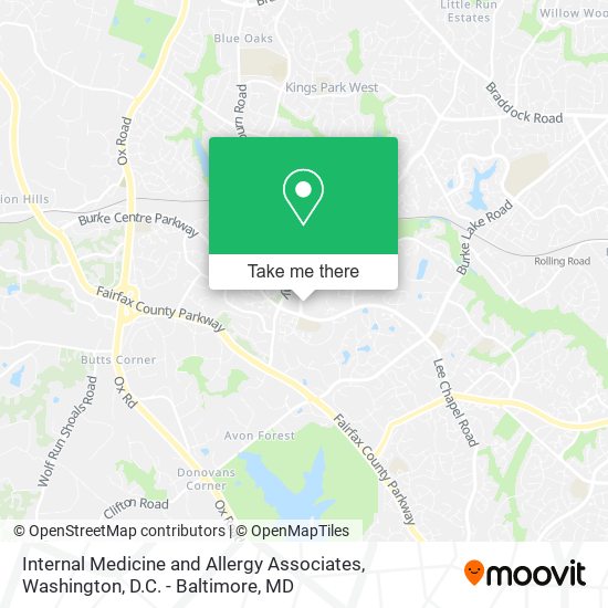 Mapa de Internal Medicine and Allergy Associates