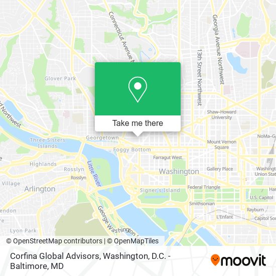 Mapa de Corfina Global Advisors
