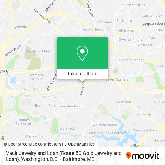 Mapa de Vault Jewelry and Loan (Route 50 Gold Jewelry and Loan)