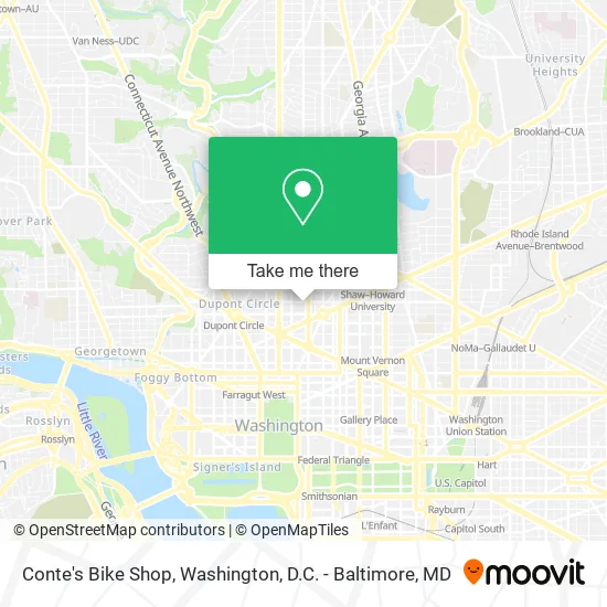 Mapa de Conte's Bike Shop