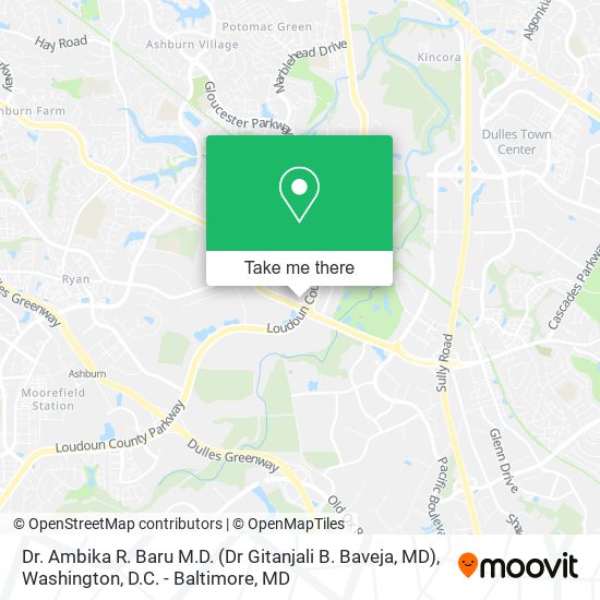 Mapa de Dr. Ambika R. Baru M.D. (Dr Gitanjali B. Baveja, MD)