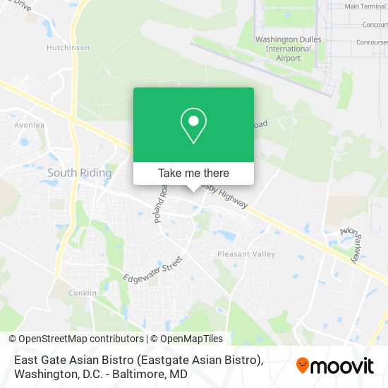 Mapa de East Gate Asian Bistro (Eastgate Asian Bistro)
