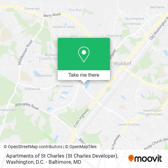 Mapa de Apartments of St Charles (St Charles Developer)