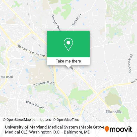 University of Maryland Medical System (Maple Grove Medical CL) map
