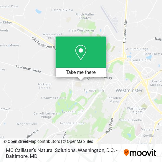 MC Callister's Natural Solutions map