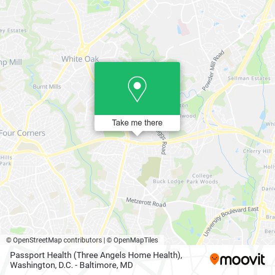 Mapa de Passport Health (Three Angels Home Health)