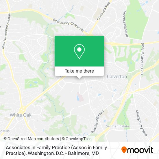 Associates in Family Practice map