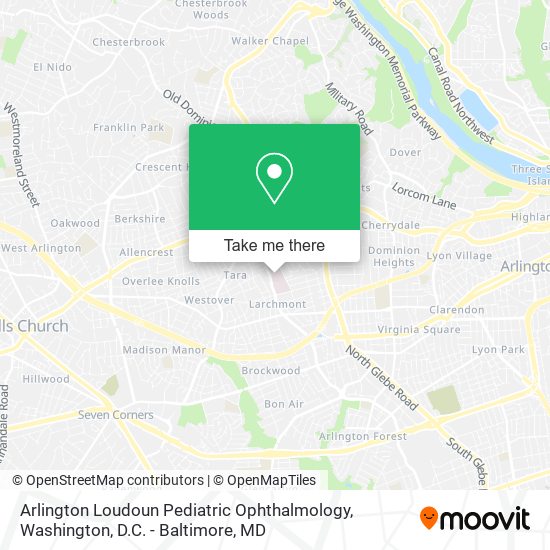 Mapa de Arlington Loudoun Pediatric Ophthalmology