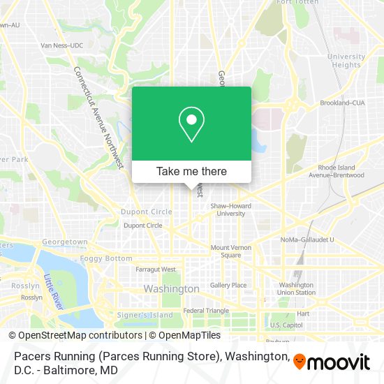 Pacers Running (Parces Running Store) map