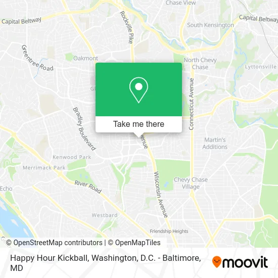Happy Hour Kickball map