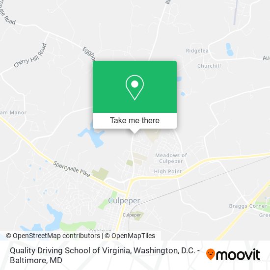 Mapa de Quality Driving School of Virginia