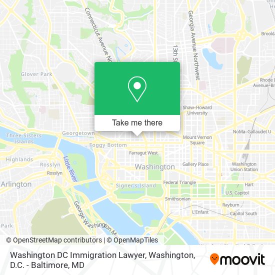 Washington DC Immigration Lawyer map