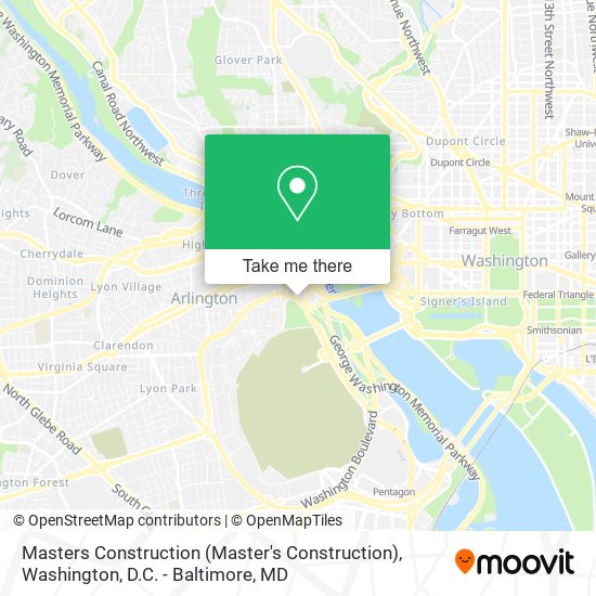 Mapa de Masters Construction (Master's Construction)