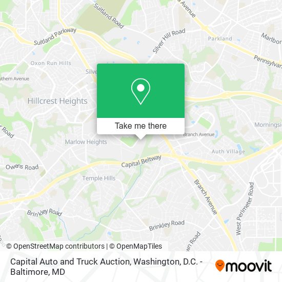 Capital Auto and Truck Auction map