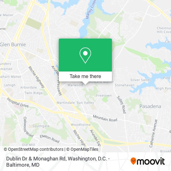 Dublin Dr & Monaghan Rd map