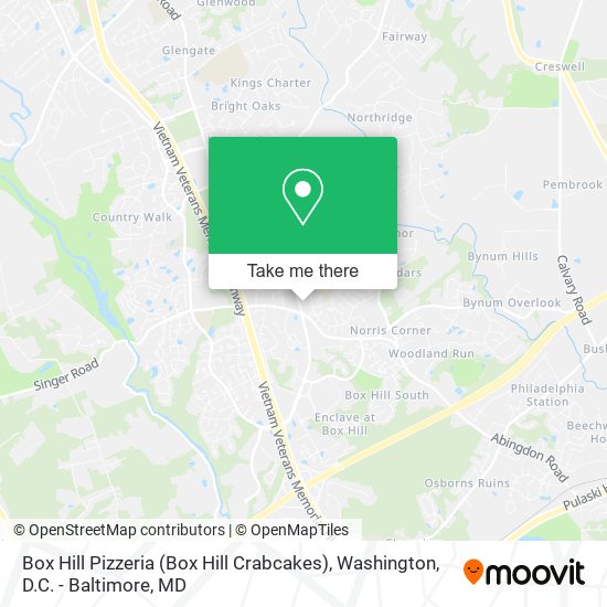 Mapa de Box Hill Pizzeria (Box Hill Crabcakes)