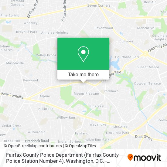 Fairfax County Police Department (Fairfax County Police Station Number 4) map