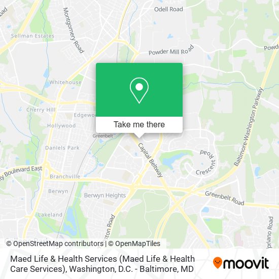 Maed Life & Health Services map