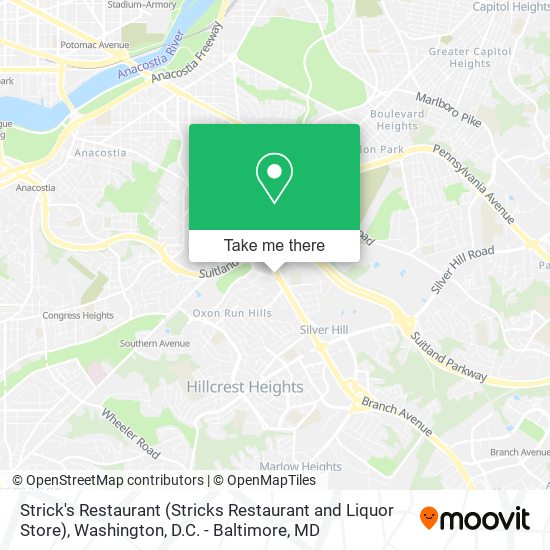 Strick's Restaurant (Stricks Restaurant and Liquor Store) map