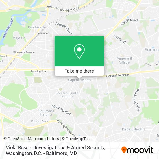 Viola Russell Investigations & Armed Security map