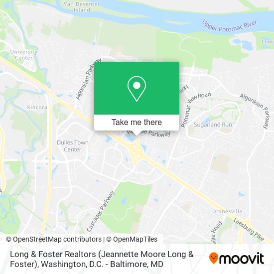 Long & Foster Realtors (Jeannette Moore Long & Foster) map